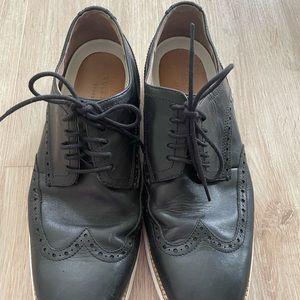 Mens size 11 Cole Haan Grand.OS almond toe lace up Oxford style casual shoes